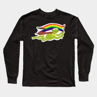 Pride Flag Kermit Long Sleeve T-Shirt